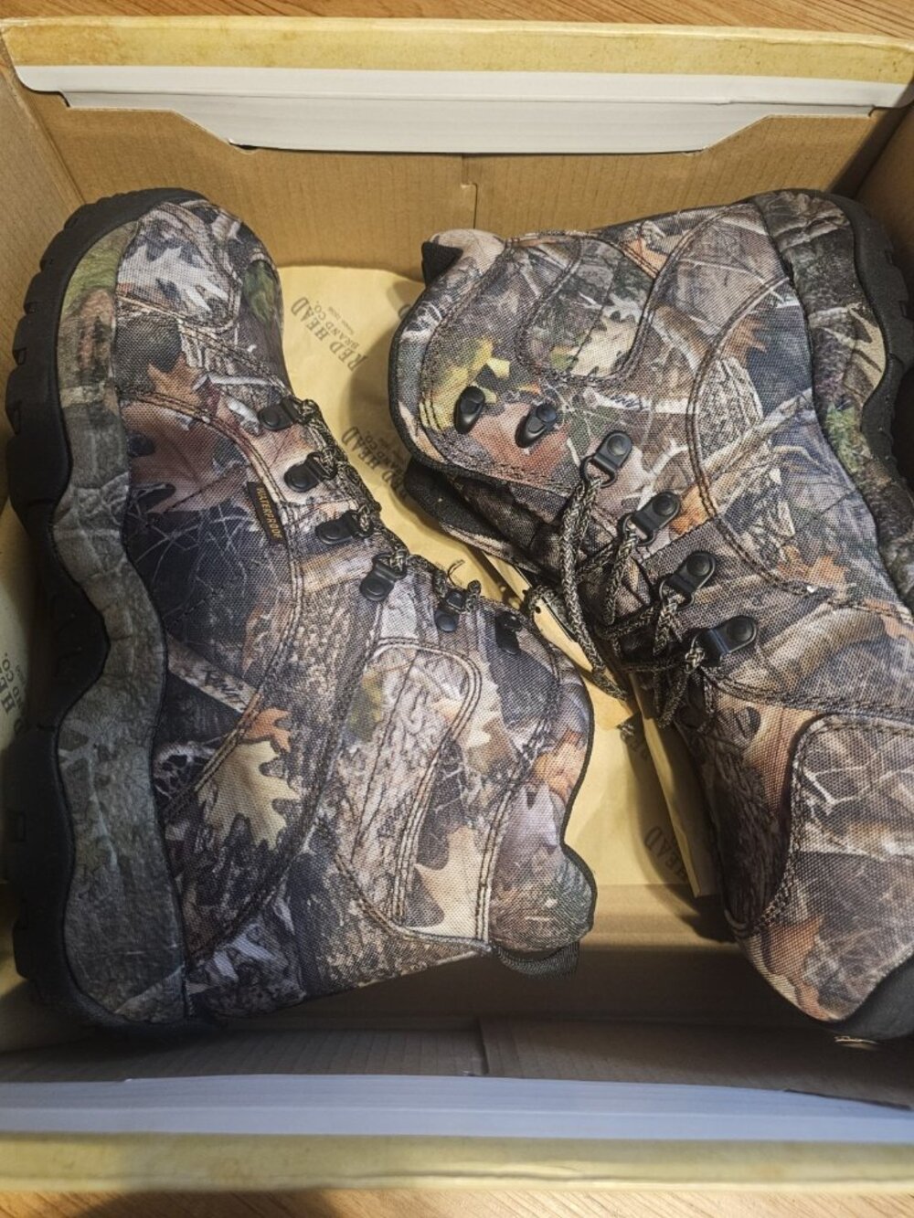 Red Head Brand Kosoha Waterpoof Boots Camo Mens Size 14 W Brown